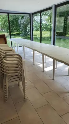 Balcon ou terrasse dans l'établissement Magnifique Maison de Campagne