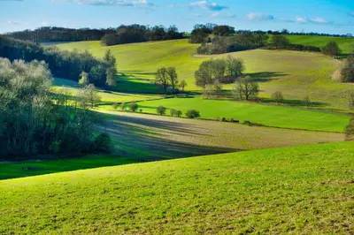 Paysage naturel près de la maison de vacances