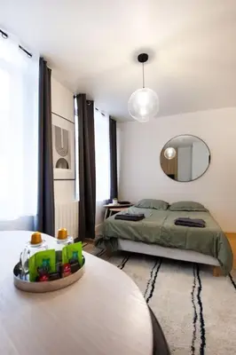 Coin salon dans l'établissement La Casa : Logement en centre ville, Cathédrale