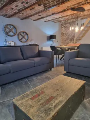 Coin salon dans l'établissement Échappée belle en baie de Somme