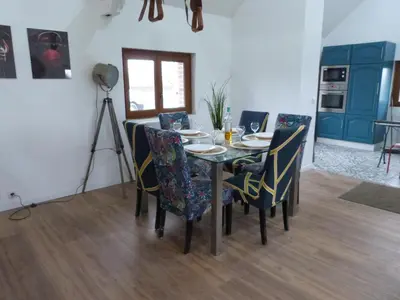 Cuisine ou kitchenette dans l'établissement La MARTELLERIE
