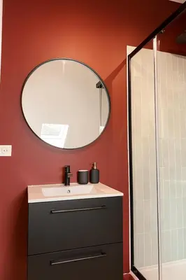 Salle de bains dans l'établissement La maison Mareuil