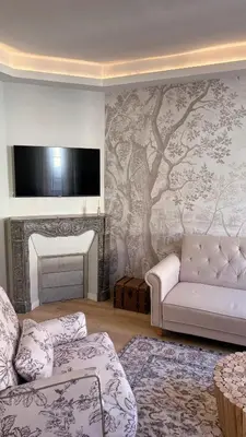 Coin salon dans l'établissement The Brick House - Appartement Monet