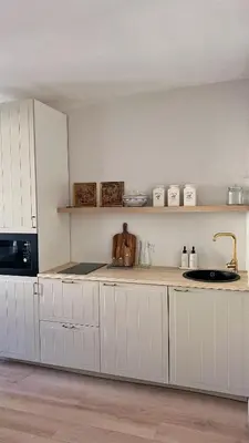 Cuisine ou kitchenette dans l'établissement The Brick House - Appartement Monet
