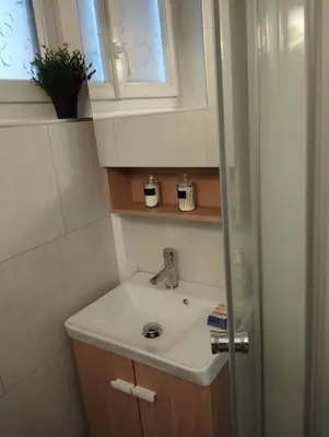 Salle de bains dans l'établissement Le Studio de la Seine
