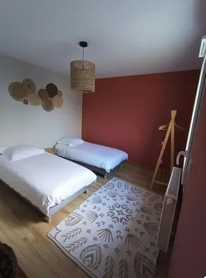 Un ou plusieurs lits dans un hébergement de l'établissement les galets de Normandie