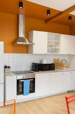 Cuisine ou kitchenette dans l'établissement Chambre privée 