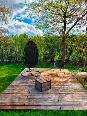 Jardin de l'établissement Villa en bois à la campagne - 20 min de Rouen