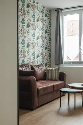 Coin salon dans l'établissement Gite des Etangs