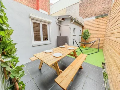 Jardin de l'établissement Maison 3ch - Cinéma - Game Room - Parking - Gare