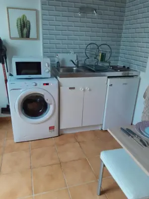 Cuisine ou kitchenette dans l'établissement appartement city 2 d'Amiens