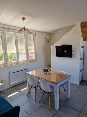 Télévision ou salle de divertissement dans l'établissement maisonnette