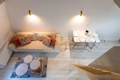 Coin salon dans l'établissement Suite haut de gamme près de la Cathédrale - Tout à pied