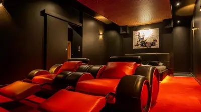Coin salon dans l'établissement Cine47spa