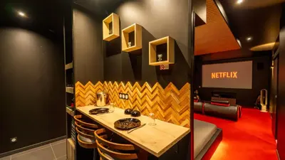 Coin salon dans l'établissement Cine47spa