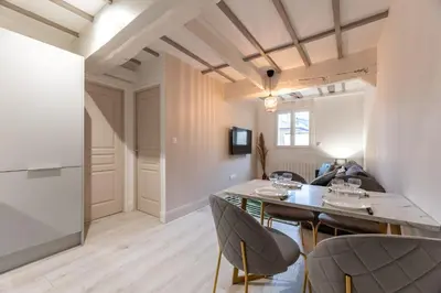 Télévision ou salle de divertissement dans l'établissement Villa Caron - Appartements haut de gamme avec chambre hyper centre