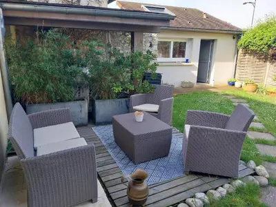 Coin salon dans l'établissement le prieuré reposant