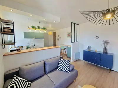 Cuisine ou kitchenette dans l'établissement L'Étape Pisciacaise / F2 4pers. de standing