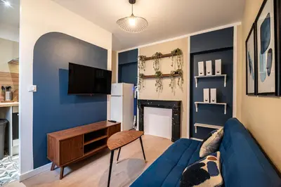 Télévision ou salle de divertissement dans l'établissement Appartement Cosy Rouen