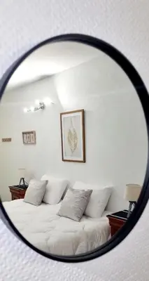 Coin salon dans l'établissement Résidence Ma Vallée