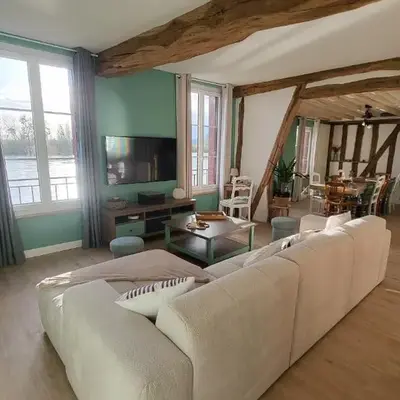 Le Cœur du Bien-être - Gîte grande capacité - 6 chambres - Superbe emplacement - Vue Seine - Décoration soignée - Coin touristique