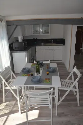 Cuisine ou kitchenette dans l'établissement Les Agapanthes