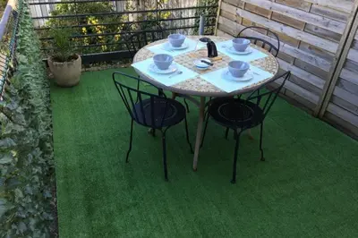 Terrasse ou espace extérieur de l'établissement Les Agapanthes