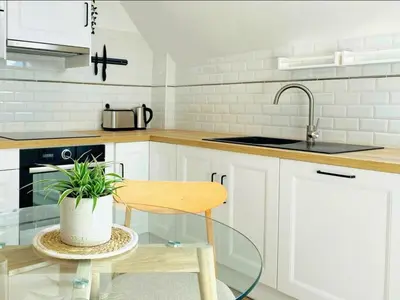 Cuisine ou kitchenette dans l'établissement Le Cocon / Duplex de standing en centre-ville