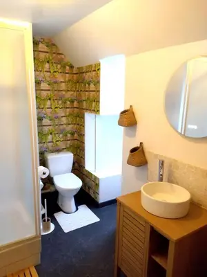 Salle de bains dans l'établissement Gite de Amiens Poulainville