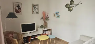 Télévision ou salle de divertissement dans l'établissement Au coeur de Dieppe, au puits salé BY HOLIDIEPPE