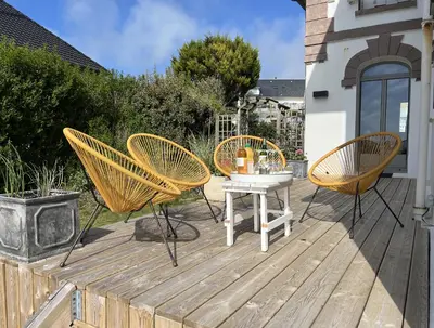 Plan de l'établissement Villa Médaillon, Sur la mer - Mesnil Val Plage