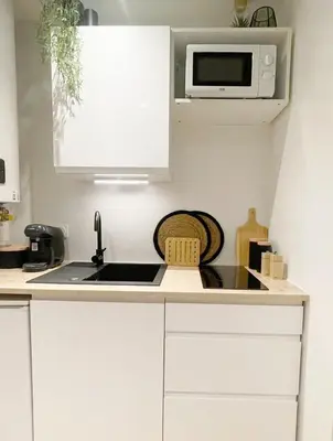 Cuisine ou kitchenette dans l'établissement Chic Oasis in Rouen