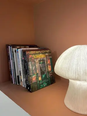 Bibliothèque dans la maison d'hôtes