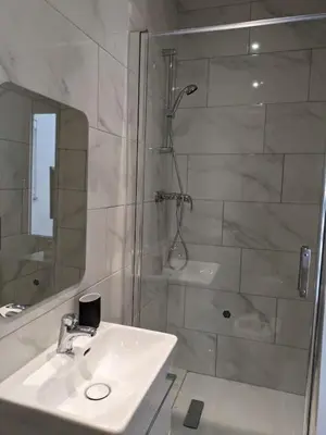 Salle de bains dans l'établissement Rouen Centre historique