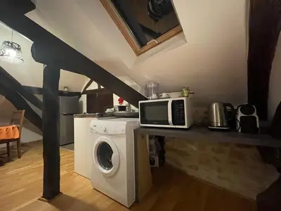 Cuisine ou kitchenette dans l'établissement 5 Mins to ZOOTHOIRY STUDIO LUMINEUX