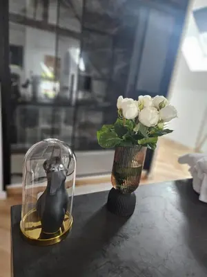 Cuisine ou kitchenette dans l'établissement Black Romance
