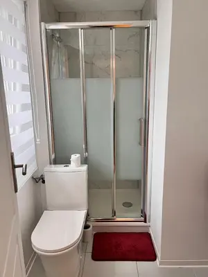 Salle de bains dans l'établissement L' authentique Clément