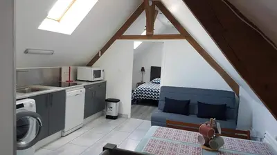 Cuisine ou kitchenette dans l'établissement JADE ET JENA