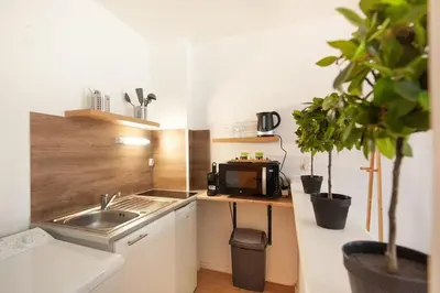 Cuisine ou kitchenette dans l'établissement Sweet Home : : studio en Hypercentre Cathédrale