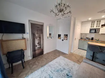 Cuisine ou kitchenette dans l'établissement L'Annexe de MaLou