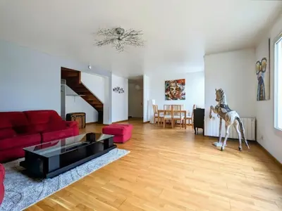 Coin salon dans l'établissement Duplex T2 Bords de Seine