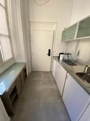 Cuisine ou kitchenette dans l'établissement L'enclave intime