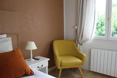 Un ou plusieurs lits dans un hébergement de l'établissement Maison Hermitage Campagne Chic - Vexin
