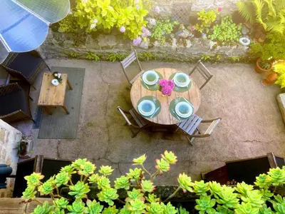 Jardin de l'établissement Maison de charme d'Ile de France