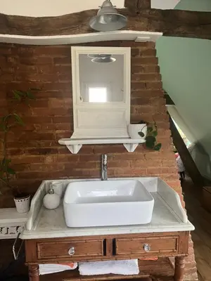 Salle de bains dans l'établissement Chambre cosy