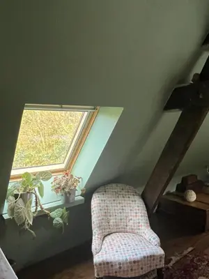Coin salon dans l'établissement Chambre cosy