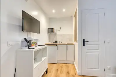 Cuisine ou kitchenette dans l'établissement Christophe Studio Rouen centre