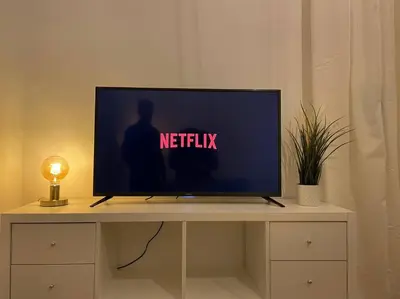 Télévision ou salle de divertissement dans l'établissement St Aubin Gare - Appartement cosy proche commerces