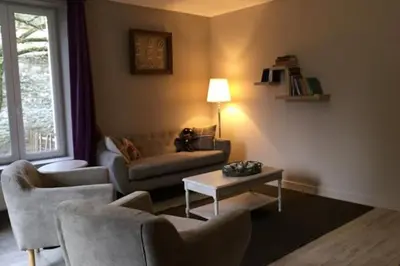 Coin salon dans l'établissement Gîte les tilleuls