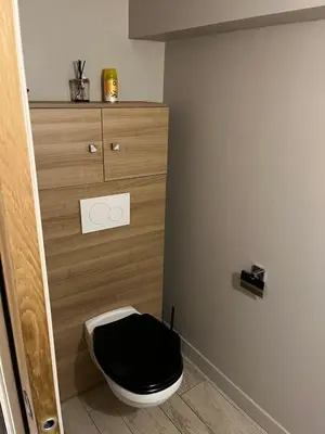 Salle de bains dans l'établissement Gîte les tilleuls